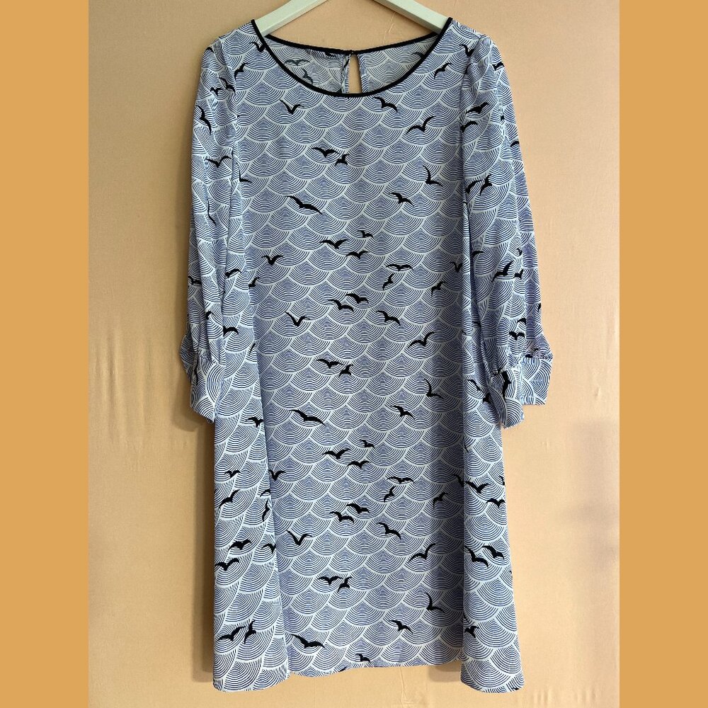 Kate Spade Silk Midi Dress with Belt